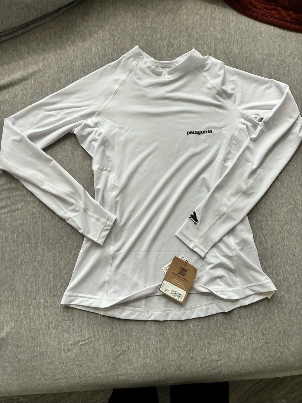 Patagonia White Long Sleeve Performance Tee